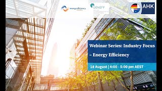 Webinar Series Industry Focus Energy Efficiency