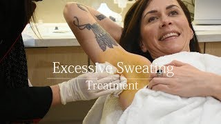 Excessive sweating (Hyperhidrosis) - treatment video