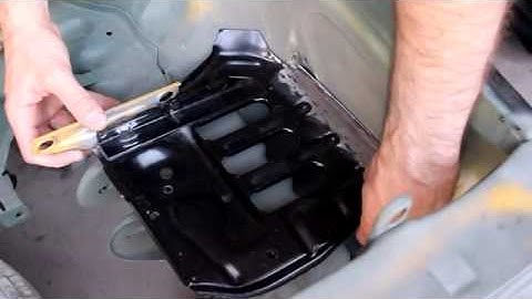 MK1 VW Rabbit Battery Tray video 13