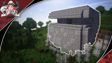 Minecraft: WW2  Observation Bunker (Bunker #1) | Fortification Tutorial