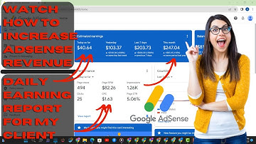 Watch How to Increase AdSense CPC and Revenue | Daily Earning Report for My Client