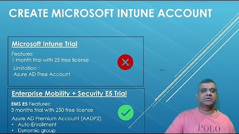 Microsoft Intune Training - Set up Intune account