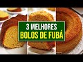 3 RECEITAS DE BOLOS DE FUBÁ SIMPLES E RÁPIDAS SEM TRIGO