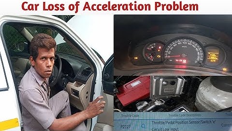 How To Fix Car Loss of Acceleration Problem | DTC Code P2127 Suzuki