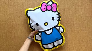 Unboxing Large Blind Bag Paper  ASMR  HELLO KITTY SANRIO  satisfying opening blind box