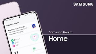 Use the Home tab on the Samsung Health app to track and evaluate your fitness | Samsung US screenshot 1