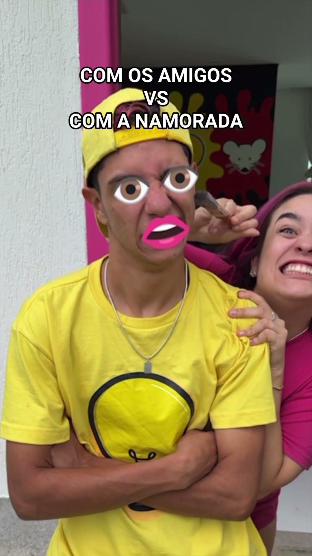 TESTE O EFEITO OLHÃO E BOCÃO NO SHOTRTS #efeitonoshorts #publi