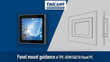 How to do panel mount installation for a industrial panel PC or monitor?