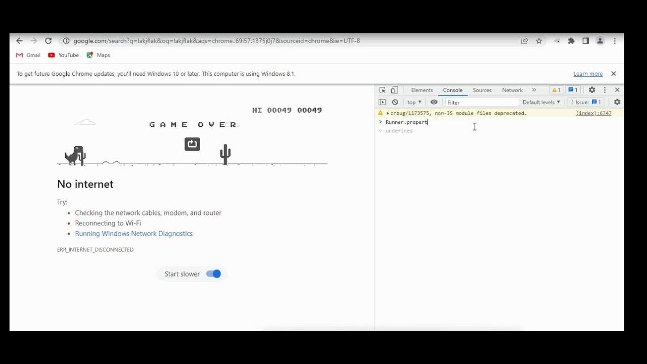 Google dino game hack youtube