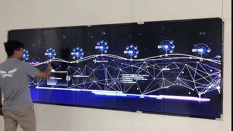 Infrared multi touch sensor frame touchscreen for multi monitor wall lcd panel 1x5