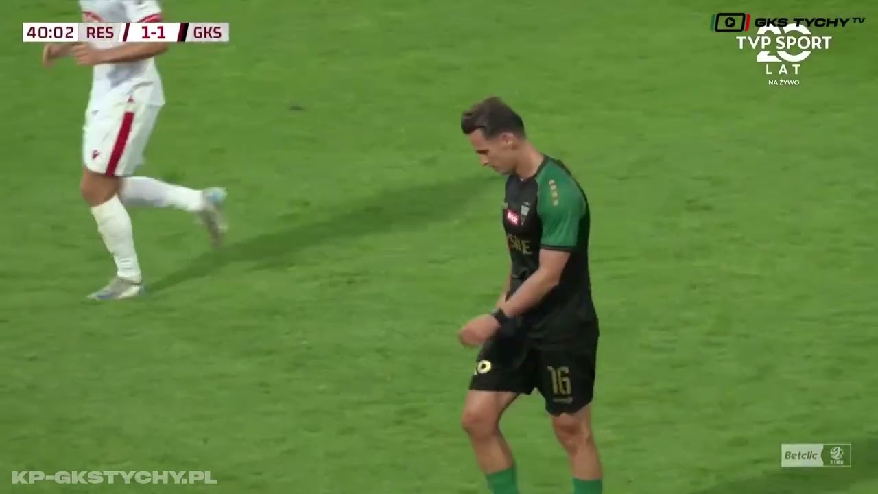 4. kolejka Betclic2Liga: Skrót meczu Resovia Rzeszów - GKS Tychy 2:2