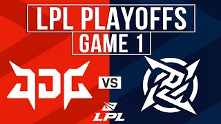 JDG vs NIP Highlights Game 1 | LPL 2024 Spring Playoffs LB R2 | JD Gaming vs Ninjas In Pyjamas
