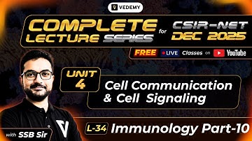 Cell Communication & Cell Signaling | L34 | Immunology | Part-10 | Sounak Sinhababu | CSIR Dec 2025|