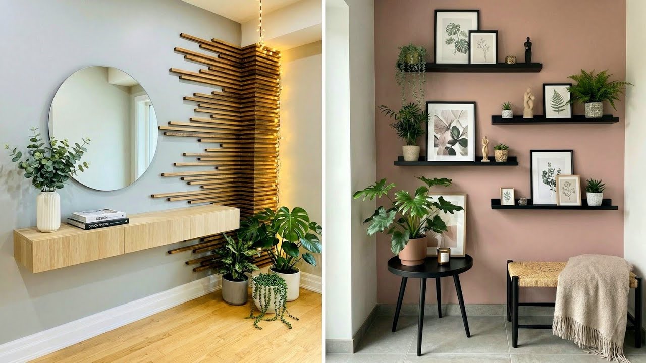 Лучшие тренды в декоре стен 2026 года: акцентные стены в современной гостиной, деревянные панели ...