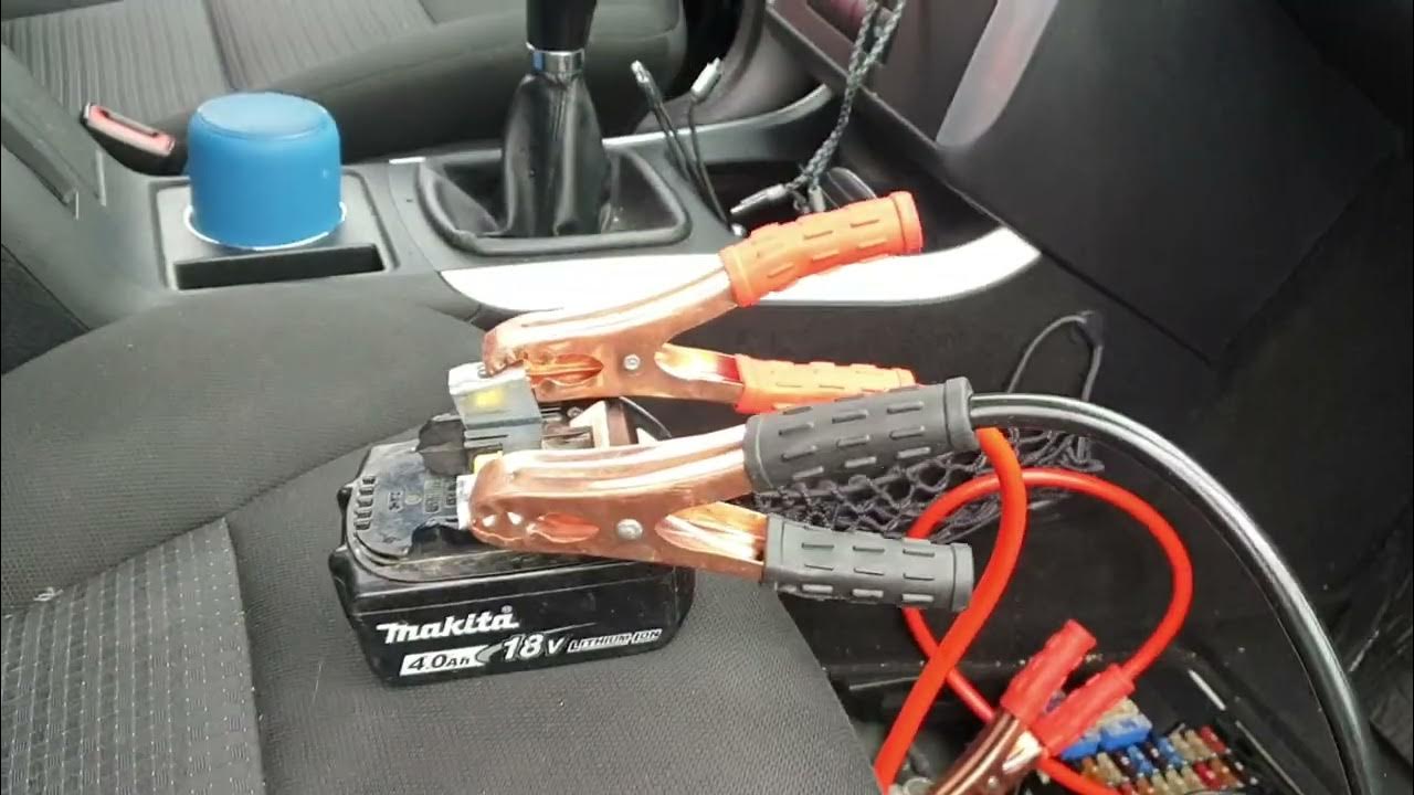 Comment démarrer une voiture juste avec une batterie de perceuse YouTube
