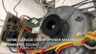 Genie Garage door humming sound