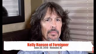 Kelly Hansen the singer in Foreigner talks about his Rock Scene