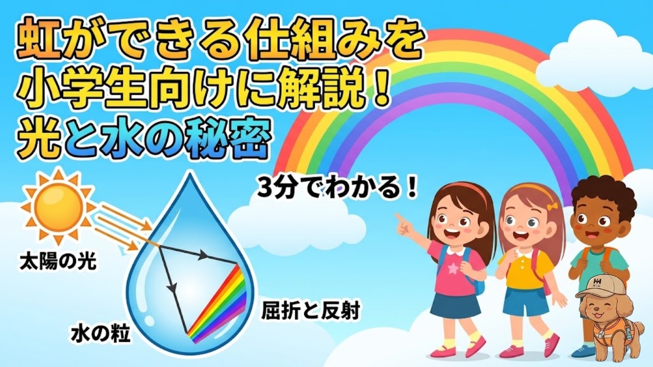 虹ができる仕組みを小学生向けに解説！光と水の秘密 ｜ふくしまの防災