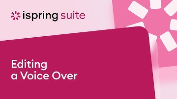 Editing a Voice Over