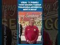 VIRAL !! Pria Bertato Pungli 2000 Mausk taman Tegallega Akhir Diciduk Polisi dan Meminta Maaf