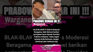 Islah Bahrawi issues President Prabowo a stern warning. 27/02 #prabowo #islahbahrawi #warning