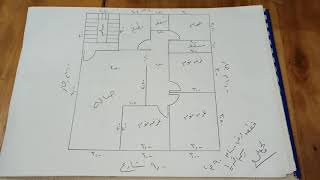 تقسيم ارض ٩٠ متر مربع ٣ غرف وحمام ومطبخ وصاله كبار