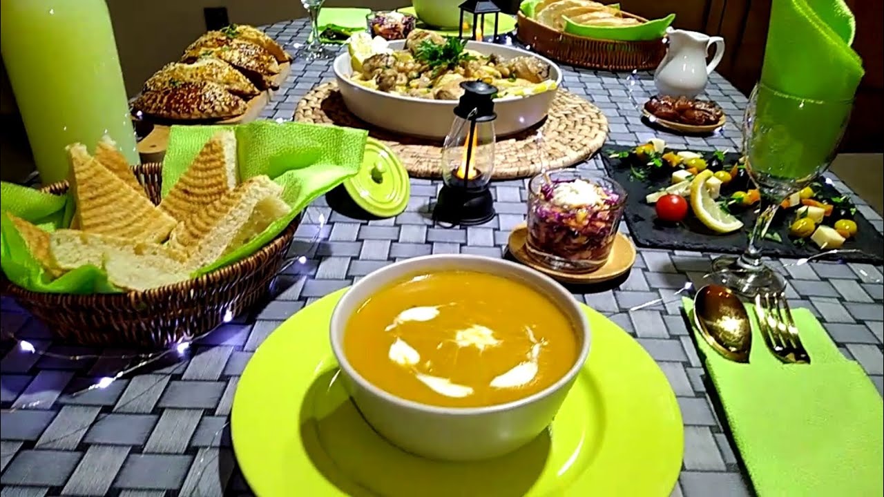 طاولة افطار اليوم الثالث من رمضان 2021