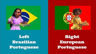 We dont talk about Bruno - Brazilian Portuguese (left ear) and European Portuguese (right ear)