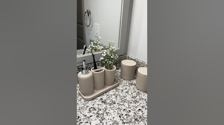 the perfect bathroom accessories set from Amazon 🫧👏🏼 #amazonfinds #amazonhome #bathroomdecor