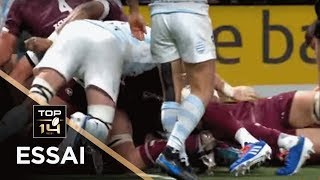 Top 14 - Essai Lekso Kaulashvili Ubb - Racing 92 - Bordeaux-Bègles - J10 - Saison 20192020