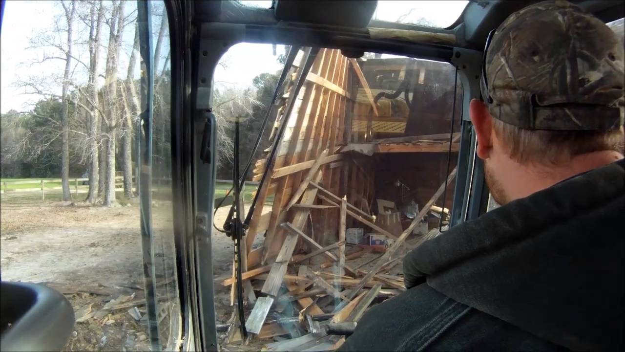 Big Barn Demolition - YouTube