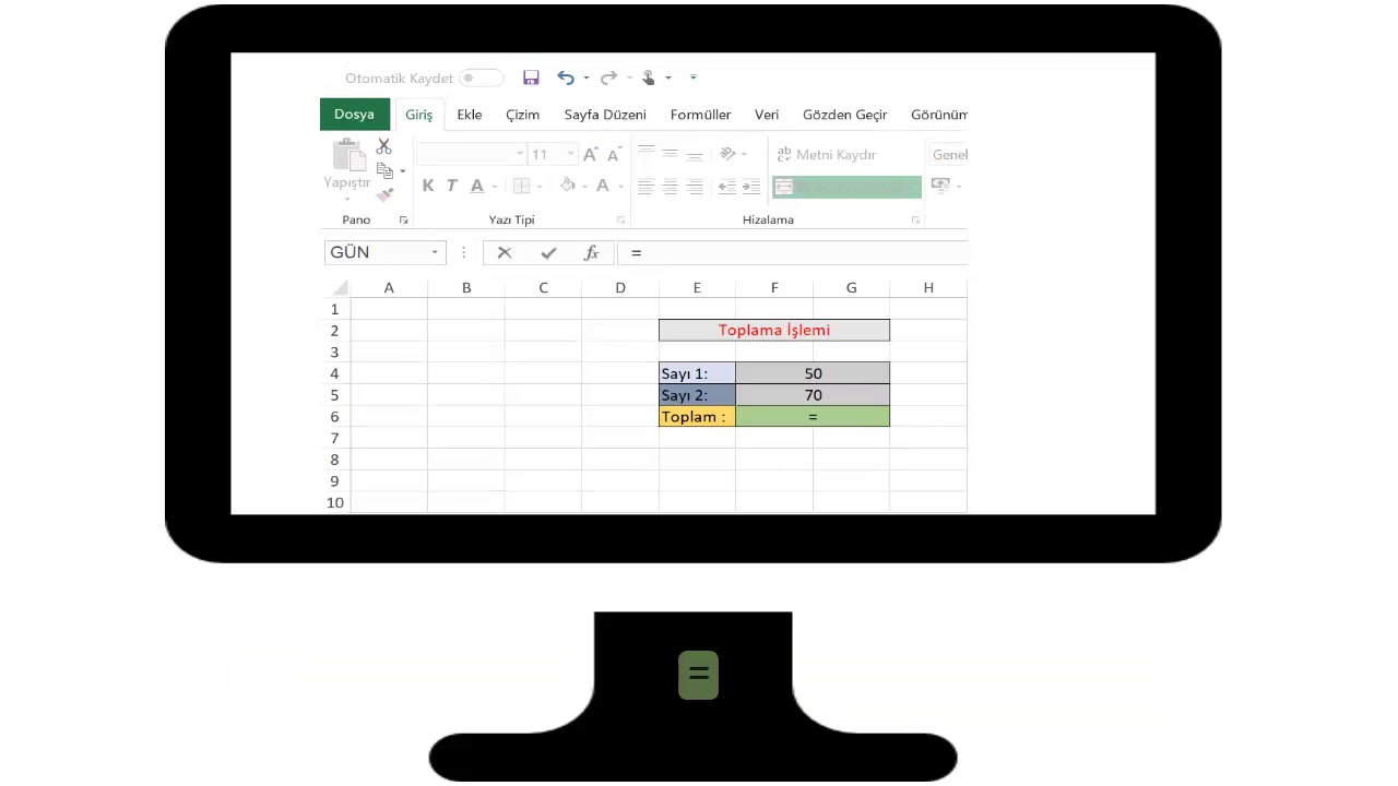 Excel Basit Örnekler
