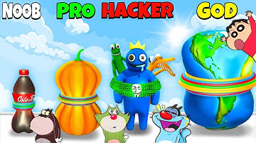 NOOB VS PRO VS HACKER VS GOD IN FLEXY RING WITH OGGY AND JACK
