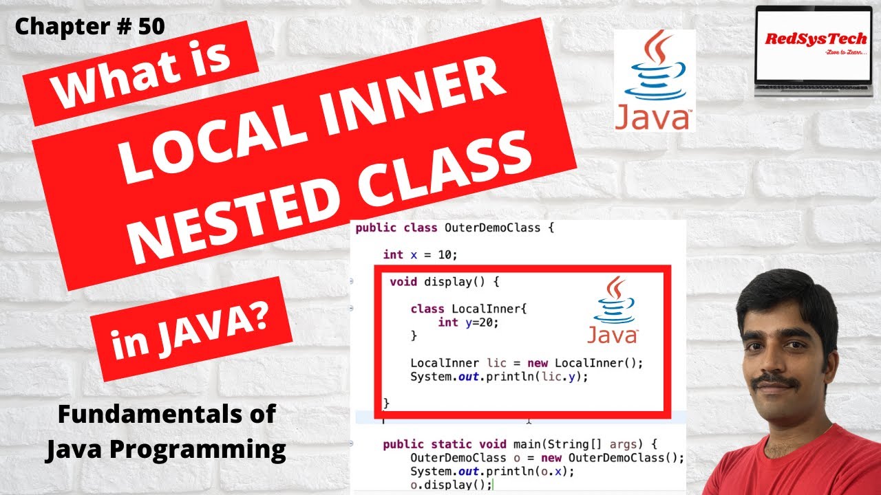 # 50 What is local Inner Nested class in Java? | local Inner Nested ...