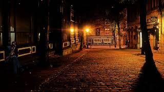 Free no copyright Late night Autumn Street with Relaxing Sax