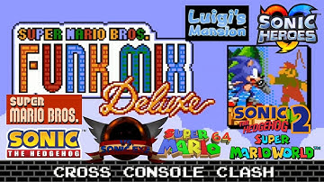 (FNF MASHUP) Cross Console Clash, but is a mashup with its original references