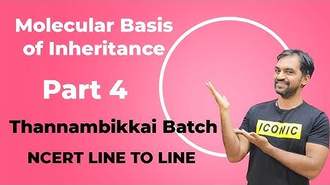 Molecular Basis of Inheritance | Part 4 | NCERT Line to Line | Thannambikkai Batch