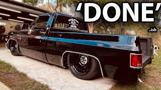 Finishing the Square Body Saga: The Ultimate Chevy C10 Makeover, Air ride, 20's, Perfection