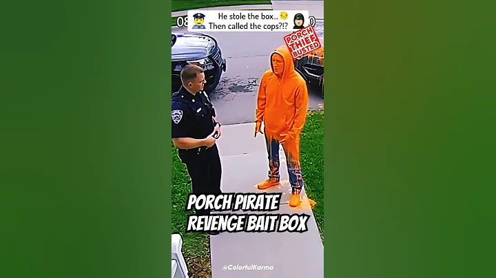 Painted Porch Thief Calls the Police After Getting Caught 😂 | Porch Pirate Caught