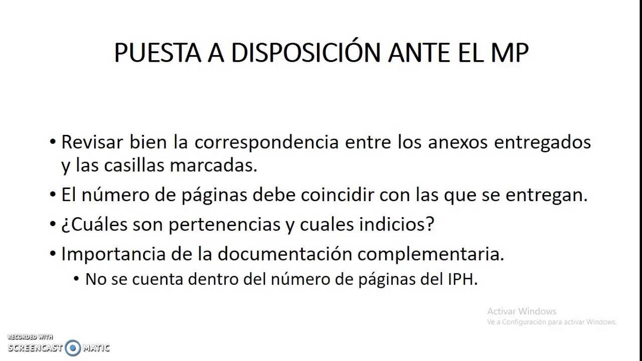 13 Guia de llenado IPH delitos Uso de la fuerza parte 2 y puesta a