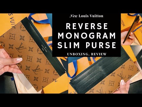 Louis Vuitton Slim Purse Reverse Monogram Unboxing & Comparison 