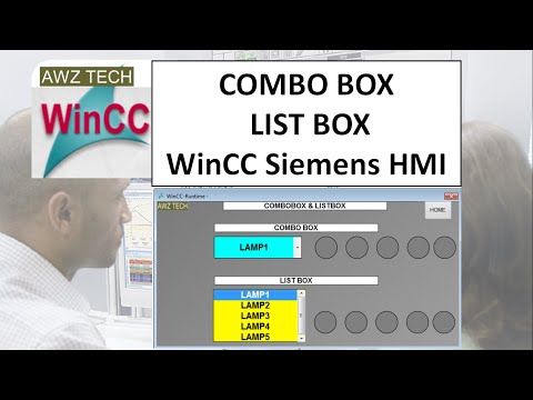 COMBO BOX & LIST BOX WinCC Siemens HMI