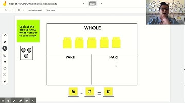 Copy of Part/Part/Whole Subtraction Within 5 - Google Jamboard