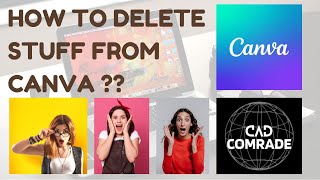 How to delete stuff from Canva ??