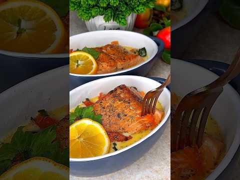 Forel baliq dan mazzali qaymoqli sousli taom
