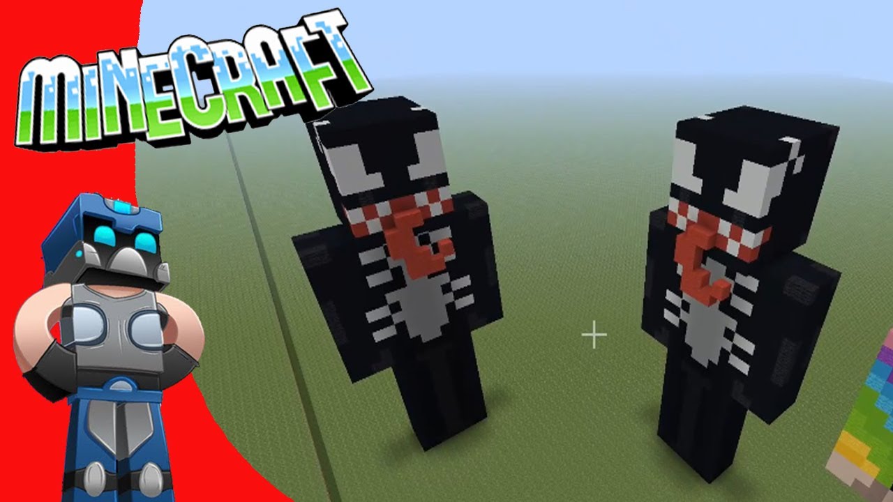 Minecraft Como hacer Venom Skin Tutorial YouTube