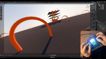 DroneCam: The Blender FPV Drone Simulation Addon - Racetrack 01