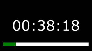 Countdown Timer 45 Minutes (No Sound) 2700 Seconds | Time Bar 6 Digit Number Basic Arial Font Style
