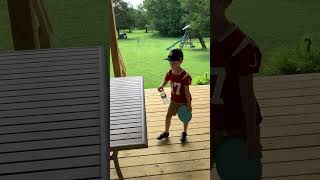 5 YEAR old hits INSANE Disc Golf shot