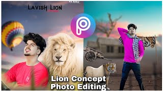 Lion Photo Editing In Picsart || New Concept Full Hindi Tutorial || @nsbpictures screenshot 5